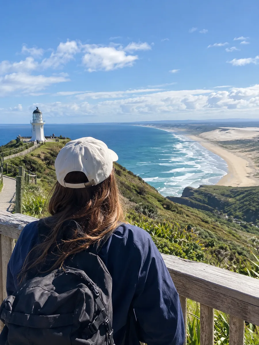 Aussicht auf Cape Reinga und Ninety Mile Beach Touren